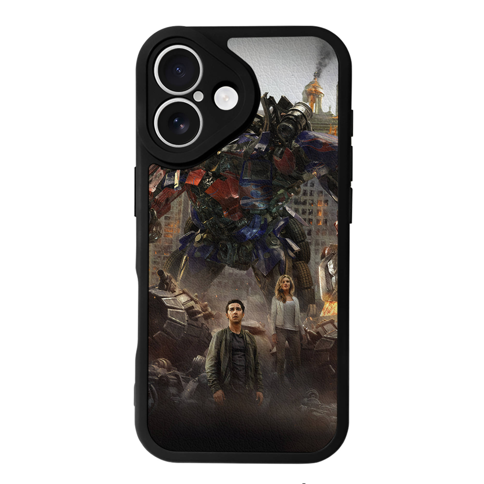 （画像用） Transformers トランスフォーマー 【iPhone 16シリーズ対応】シリコンスマホケース（レザー調） 材質：シリコン
